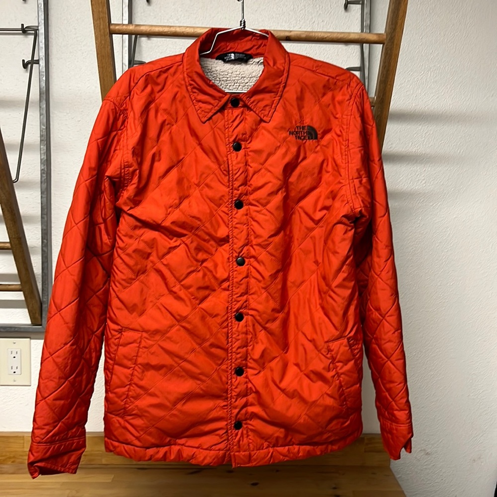 The North Face Quilted Sherpa Liner Jacket Orange Sma… Gem